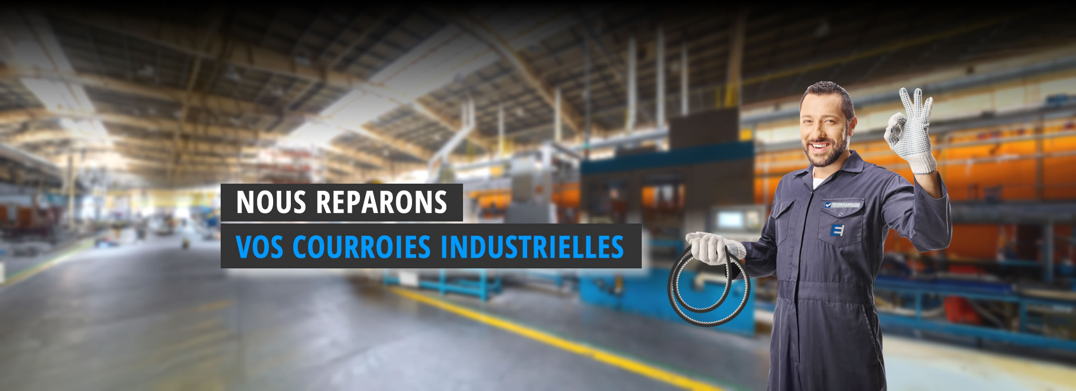 Service de réparation de courroies industrielles