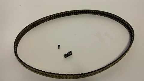 Courroie dentée _ tasseaux brosses usagés